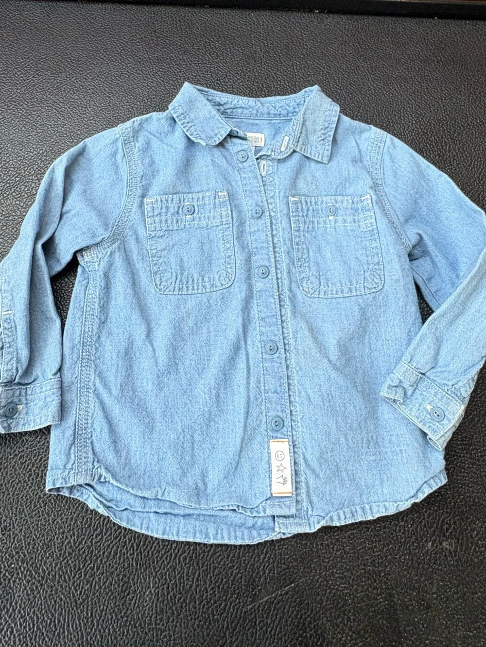Gymboree boys chambray denim shirt